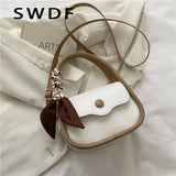 Ribbon Women Shoulder Bag Small Handbag Crossbody Purse