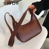 Casual Crossbody Shoulder Bag for Women in Pu Leather