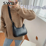 Casual Crossbody Shoulder Bag for Women in Pu Leather