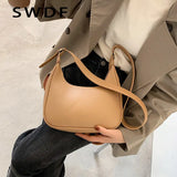 Casual Crossbody Shoulder Bag for Women in Pu Leather