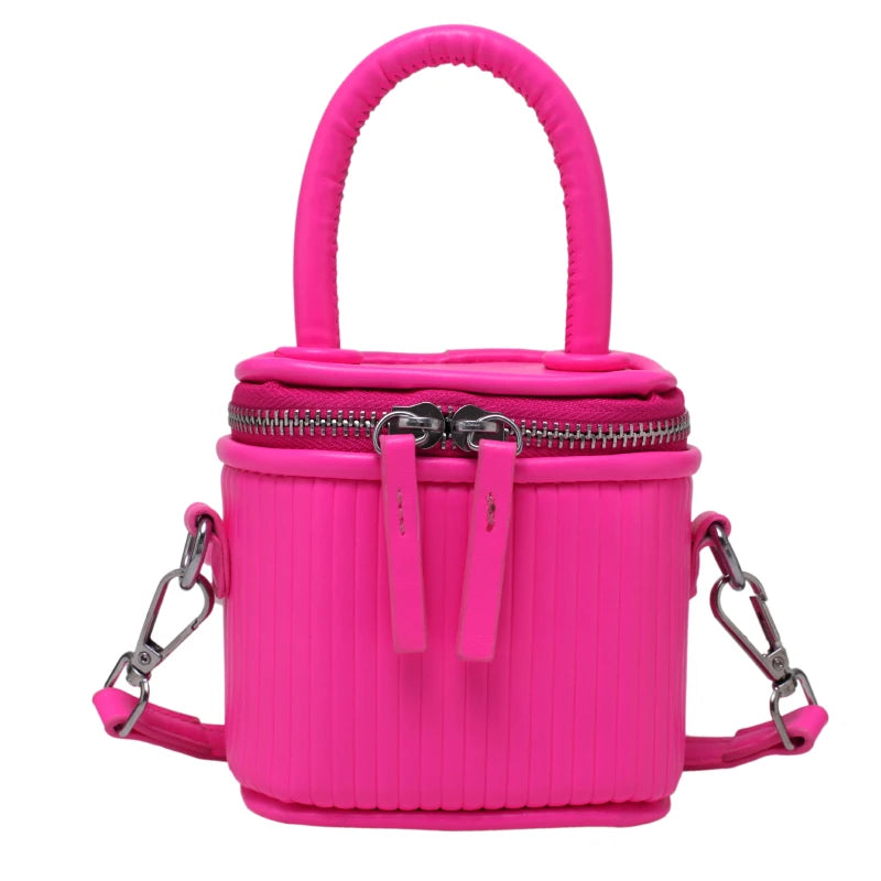 Green PU Leather Crossbody Bag Short Handle for Women