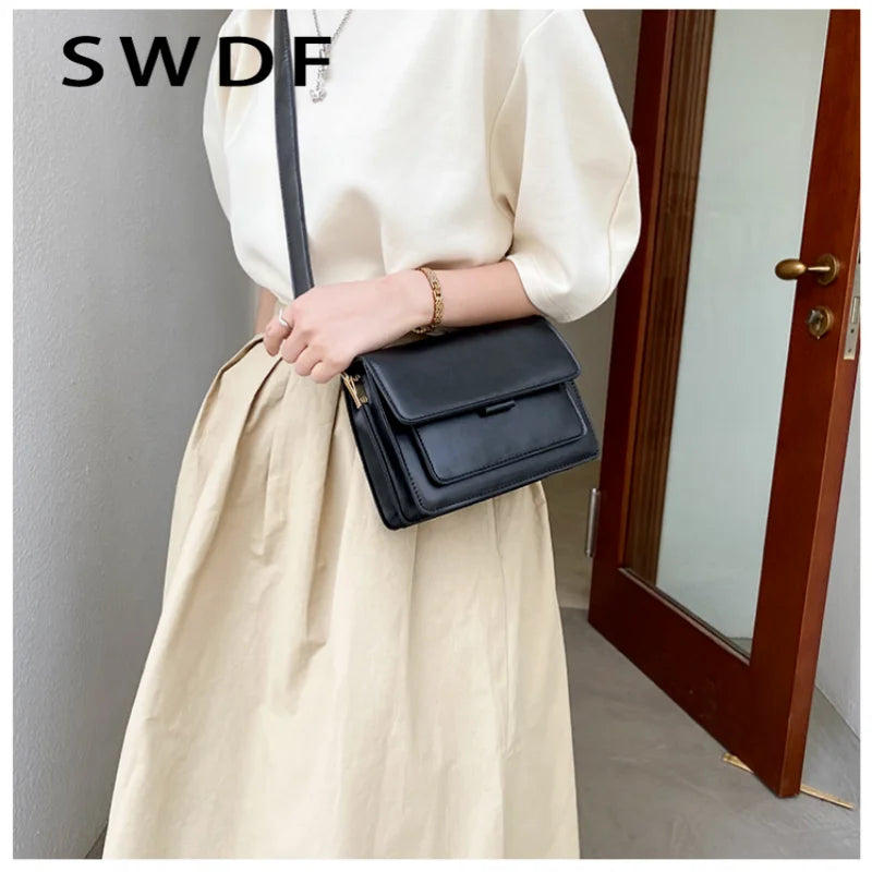 Women's Leather Crossbody Bag for Travel, Handbag