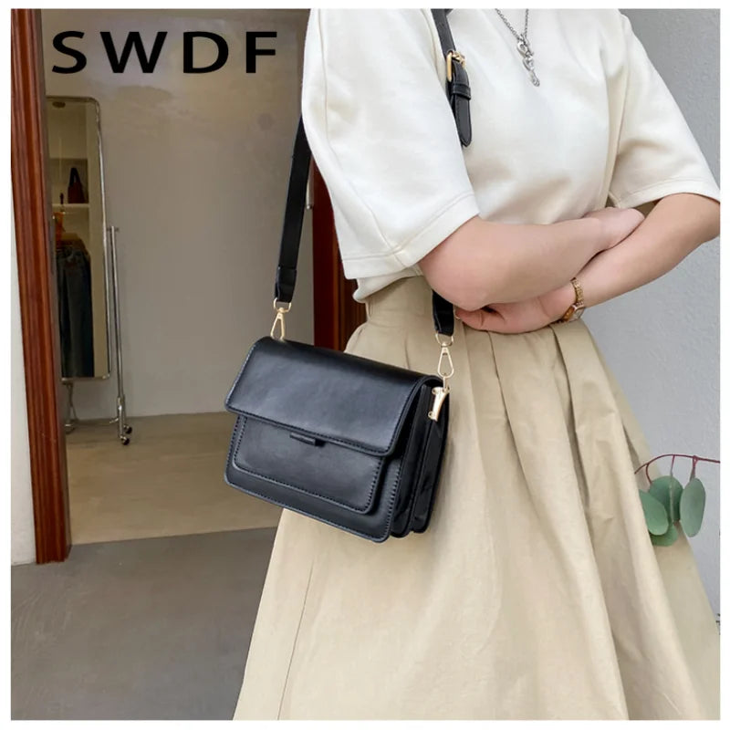 Women's Leather Crossbody Bag for Travel, Handbag