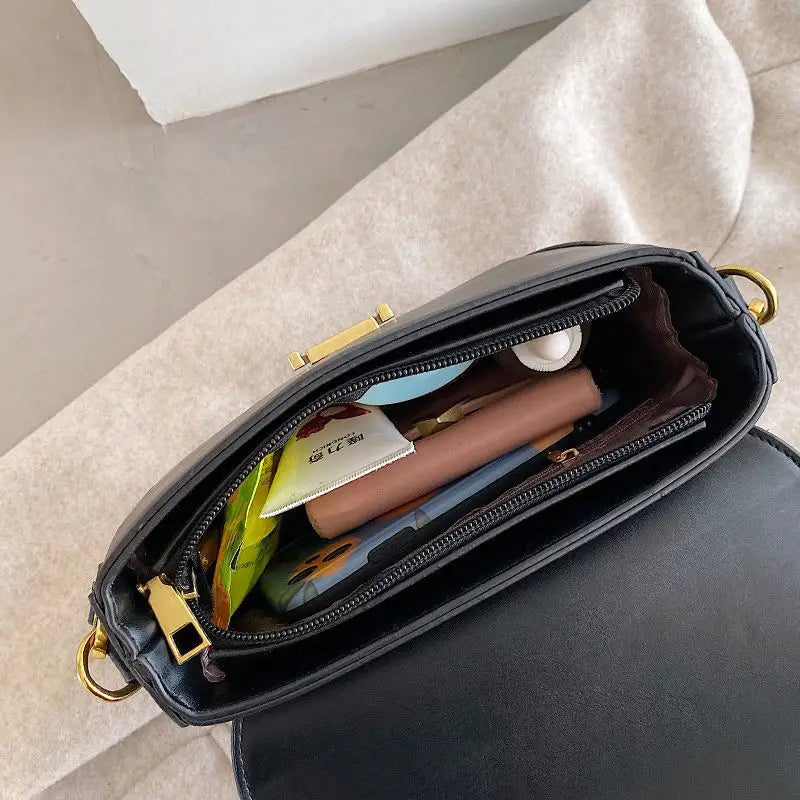 Vintage Leather Crossbody Bag Small Handbag