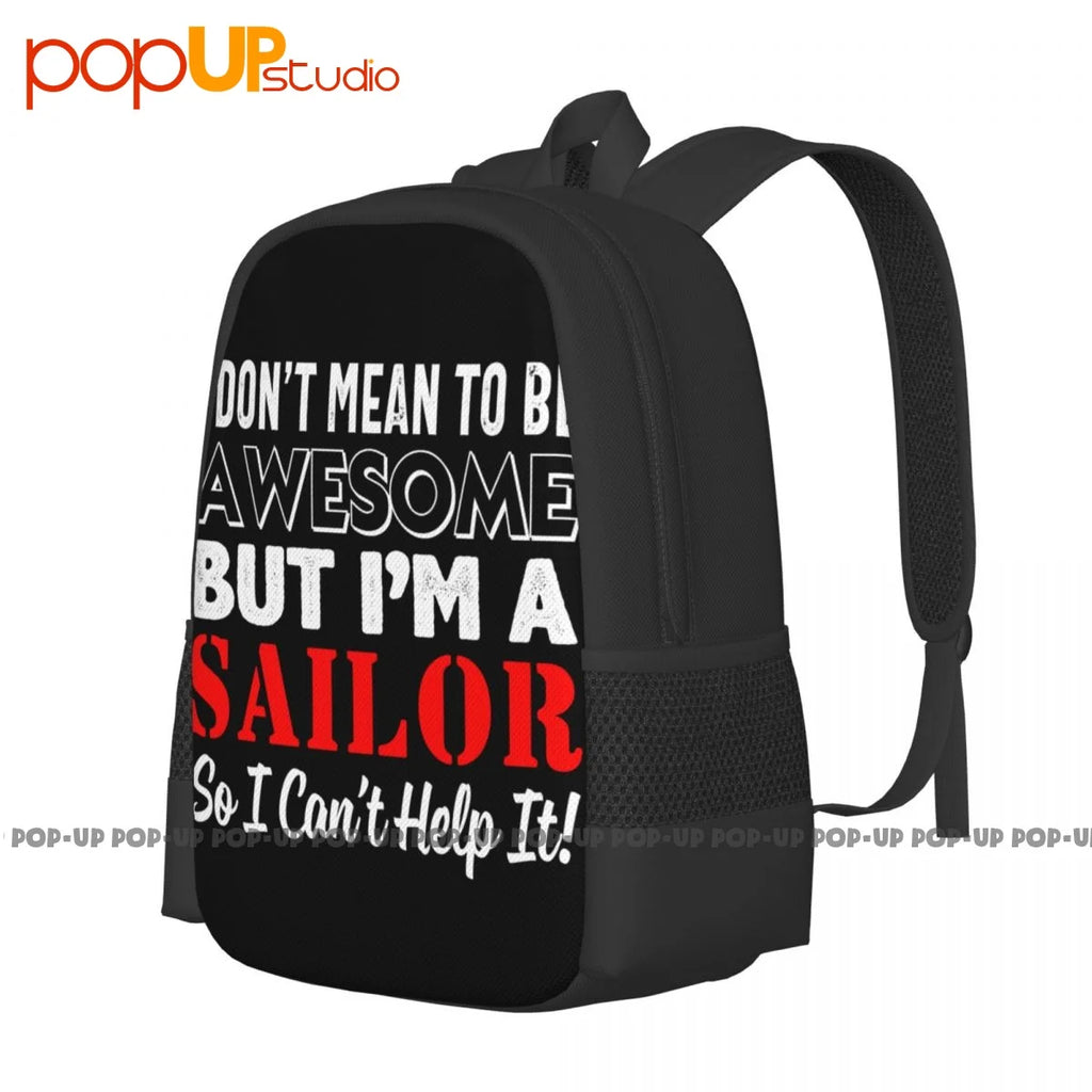 Sailing Sailor Boat Backpack Large Capacity Awesome Design