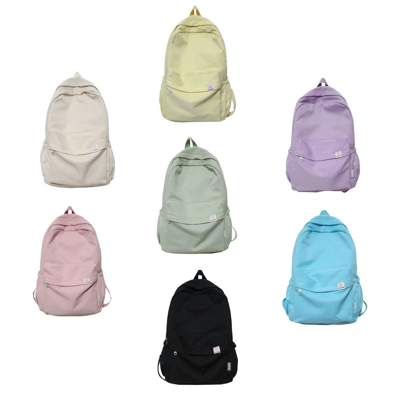Canvas School Backpack Casual Rucksack Travel Bag for Girl Boy Youth Daypack