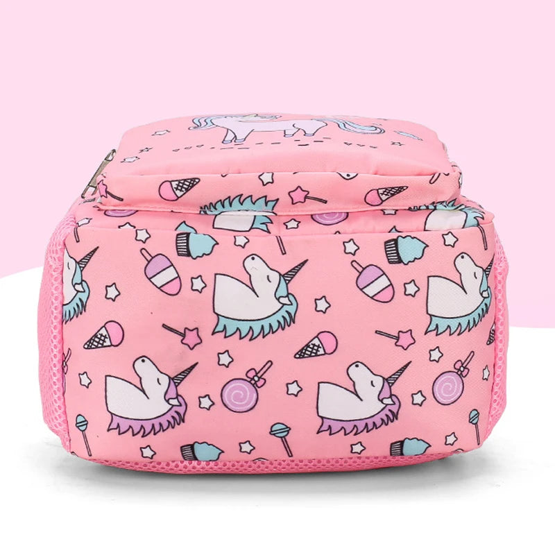 Kids School Bag Backpack Boys Girls 3-12 Years Old Cartoon Book Bag