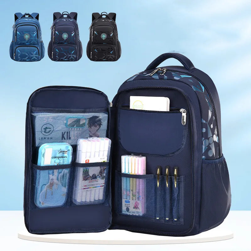Primary School Boys Backpack Lightweight and Breathable