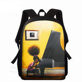 Afro American Piano Girl Art School Bagpack 15inch Children African Boys