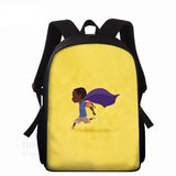 Afro American Piano Girl Art School Bagpack 15inch Children African Boys