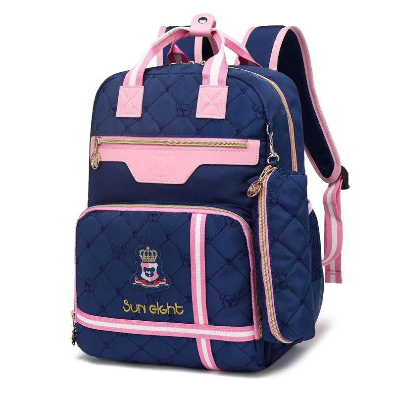 Princess Children Orthopedic Backpack Kids School Bag