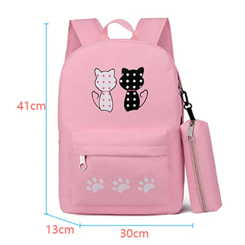 Girls Printing School Backpack 3pcs/set Kids Schoolbags Girl Backpacks Mochilas