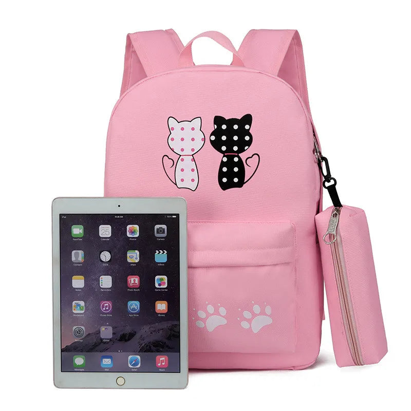 Girls Printing School Backpack 3pcs/set Kids Schoolbags Girl Backpacks Mochilas