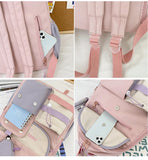 Teenage Girls School Backpack with Pockets and Laptop Compartment