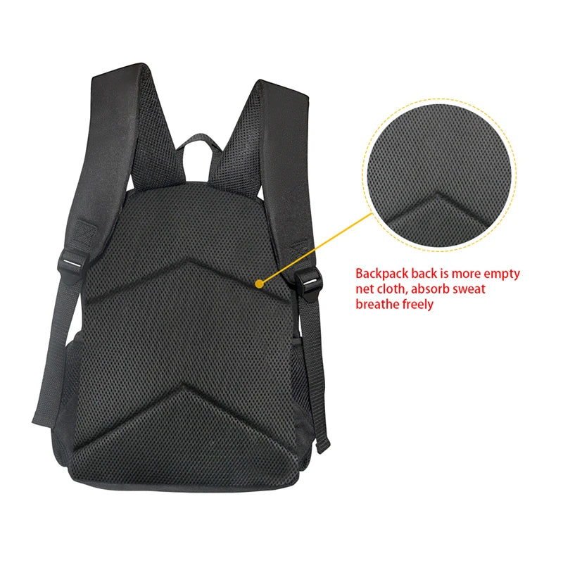 Teenager School Bag American Football Basketball Baseball Hockey Print