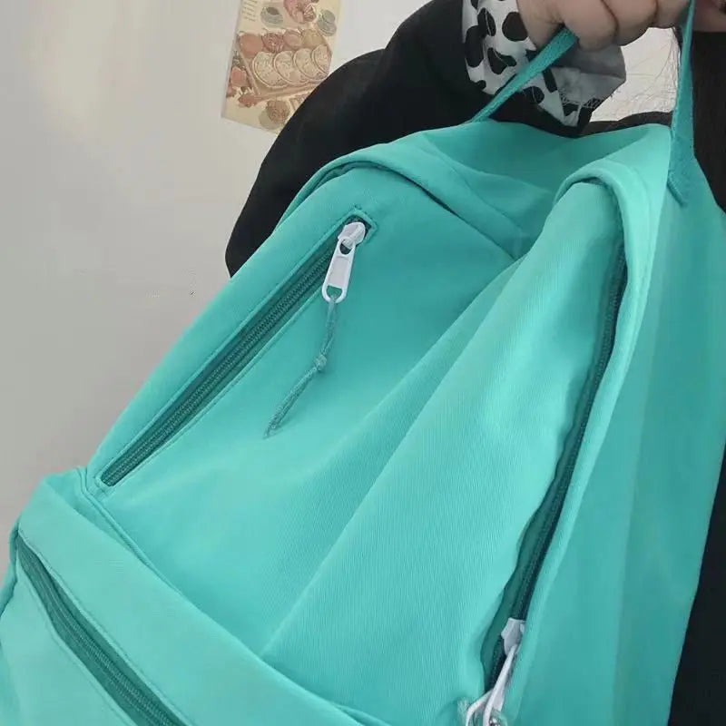 Solid Casual Unisex Style Backpacks Large Capacity