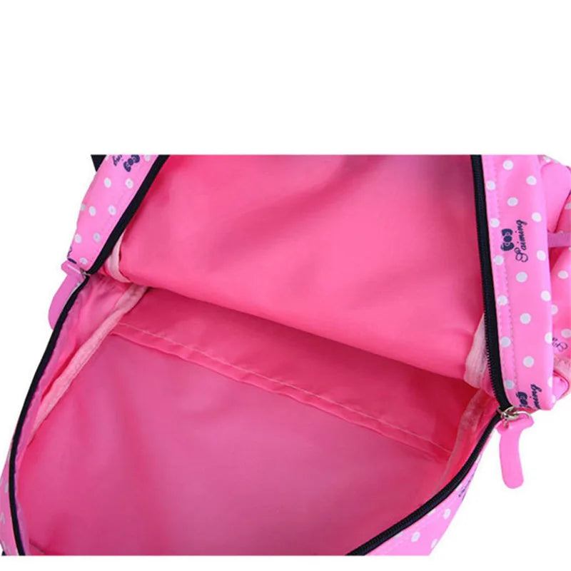 3pcs Printing School Bags Backpack Schoolbag for Little Girls