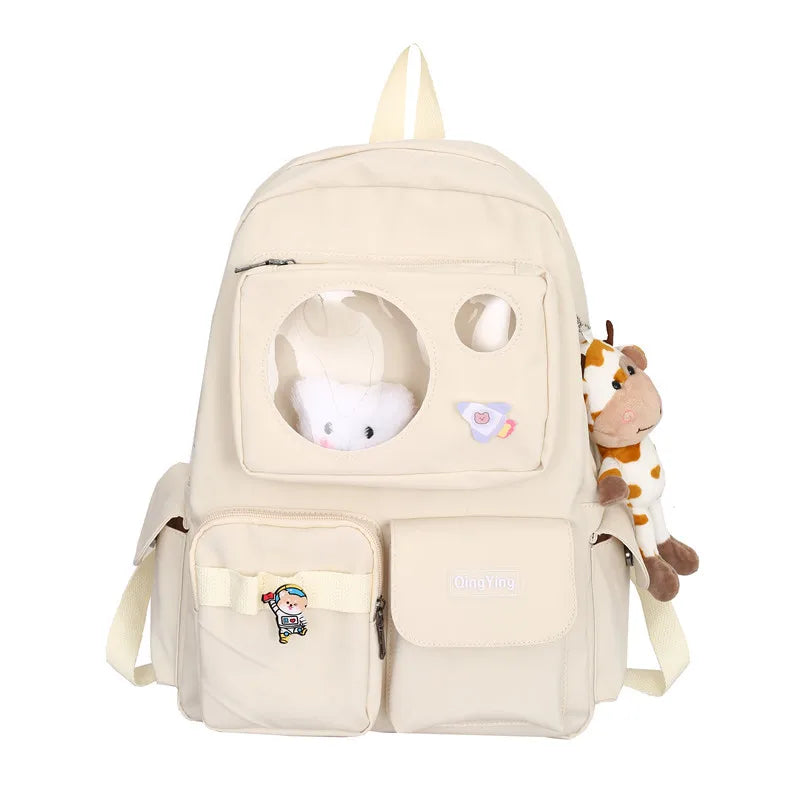 Itabag Backpack Clear Multifunctional High Capacity Schoolbag Girl Student