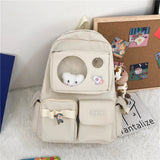 Itabag Backpack Clear Multifunctional High Capacity Schoolbag Girl Student