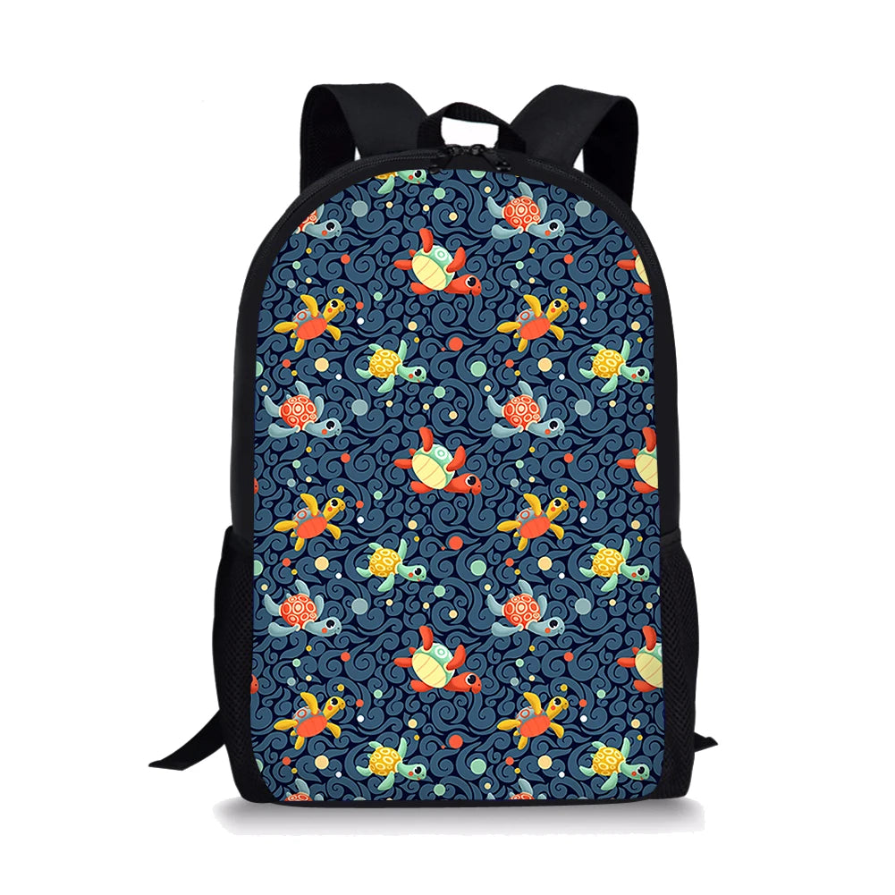 Sea Turtle Print Backpack for Kids
