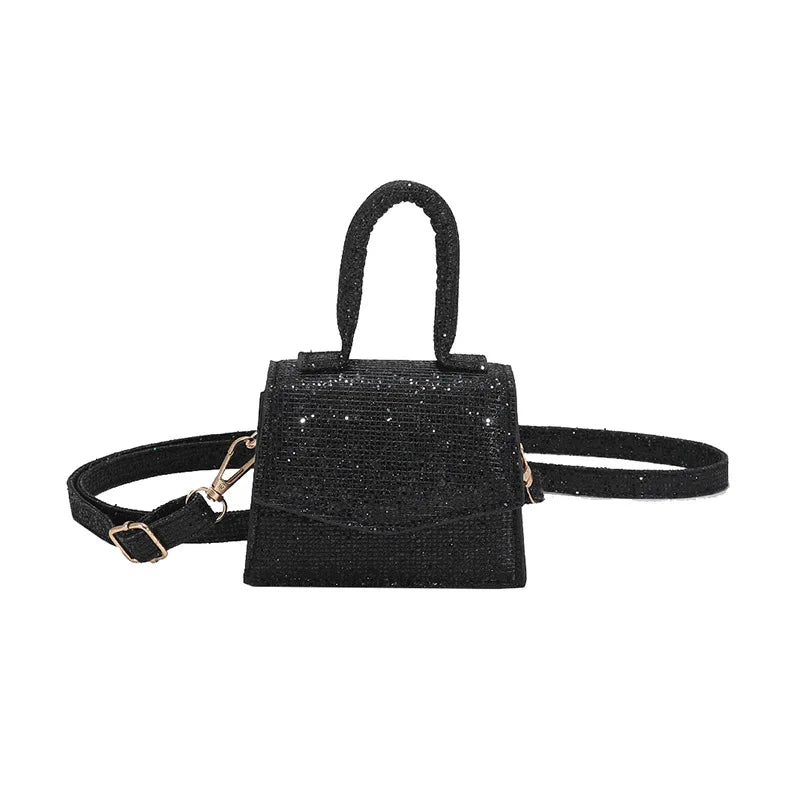 Sequin Casual Mini Square Messenger Bag for Women