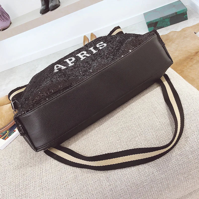 Sequin Women Bag Large Capacity Top-handle Bags Ladies Handbags