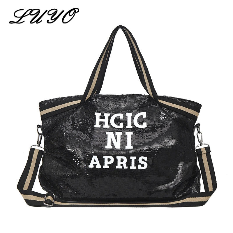 Sequin Women Bag Large Capacity Top-handle Bags Ladies Handbags