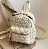 Pu Leather Shoulder Small Backpack Multi-function Ladies Phone Pouch Pack