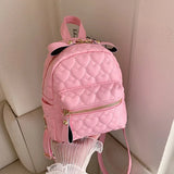 Pu Leather Shoulder Small Backpack Multi-function Ladies Phone Pouch Pack