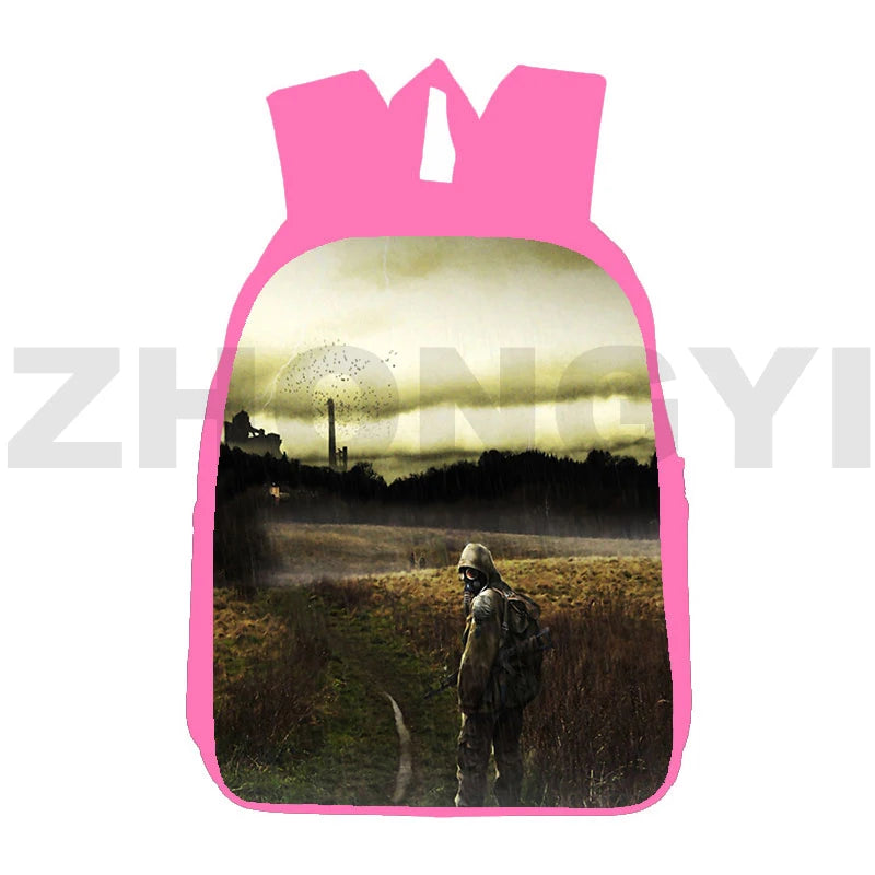 S.T.A.L.K.E.R. 2 Heart of 3D Backpacks Travel Laptop Bag Girls Anime Camouflage