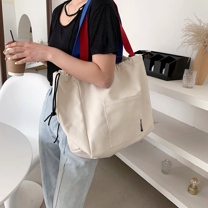 Casual Large Capacity Totes Canvas Shopping Female Bag