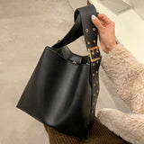 Women's Shoulder Bags Large Capacity PU Leather Handbag