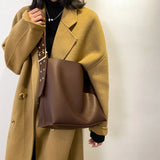 Women's Shoulder Bags Large Capacity PU Leather Handbag