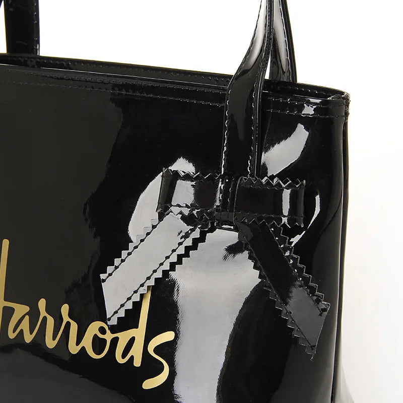 Casual PVC Tote Bow-knot Shoulder Bag Waterproof Large