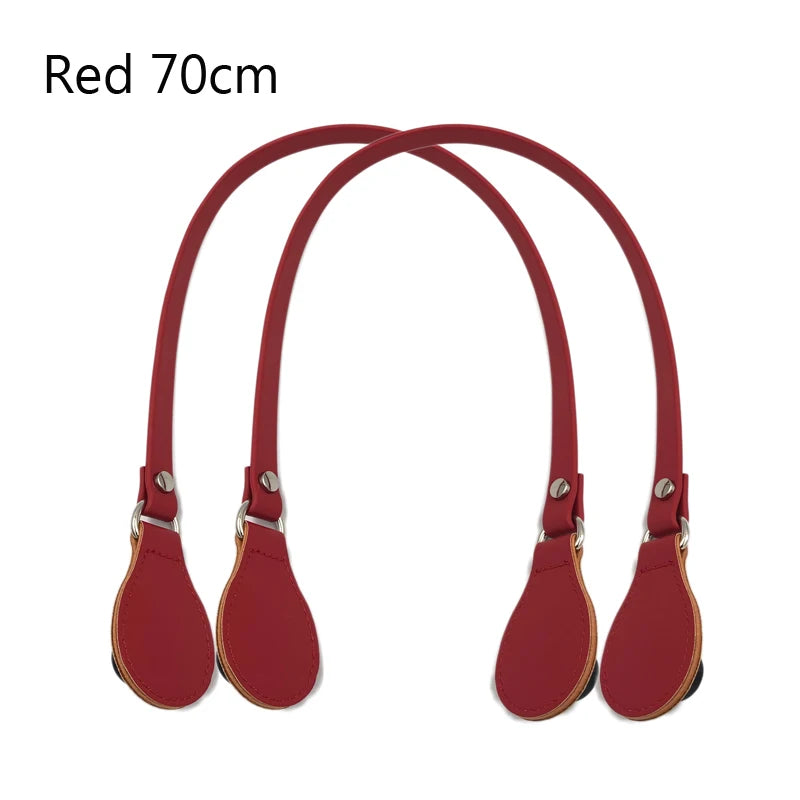 Short Long PU Flat Handle for O Bag Handbags
