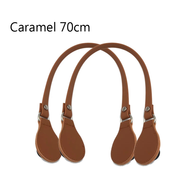 Short Long PU Flat Handle for O Bag Handbags