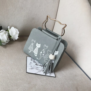 Cartoon PU Leather Shoulder Bag Crossbody Pouch