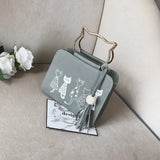Cartoon PU Leather Shoulder Bag Crossbody Pouch