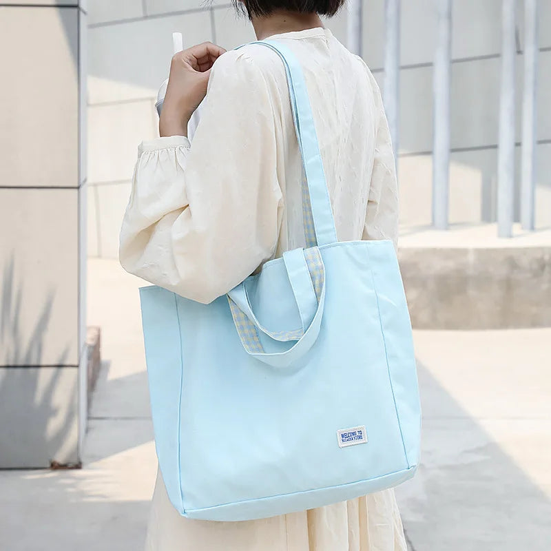 Casual Canvas Shoulder Bag Female Handbag