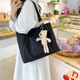 Womens Nylon Shoulder Bag High-capacity Totes Handbag Waterproof Schoolbags