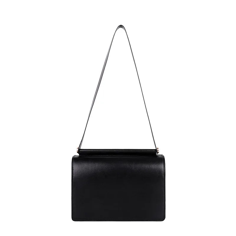 Retro Solid PU Leather Crossbody Shoulder Bag for Women