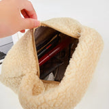 Plush Fluffy Totebag Women Soft Winter Underarm Bag