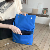 Shoulder Bags Women Accordion Pleated PU Leather Underarm for Female