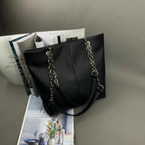 Shoulder Bags Women Casual Totes Chains Strap Large Capacity Shopping Female