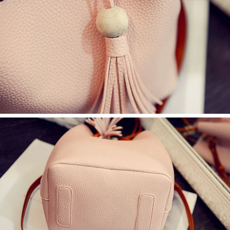 Women Bucket Shoulder Bag Large Capacity Casual All-match Crossbody