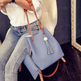 Women Bucket Shoulder Bag Large Capacity Casual All-match Crossbody