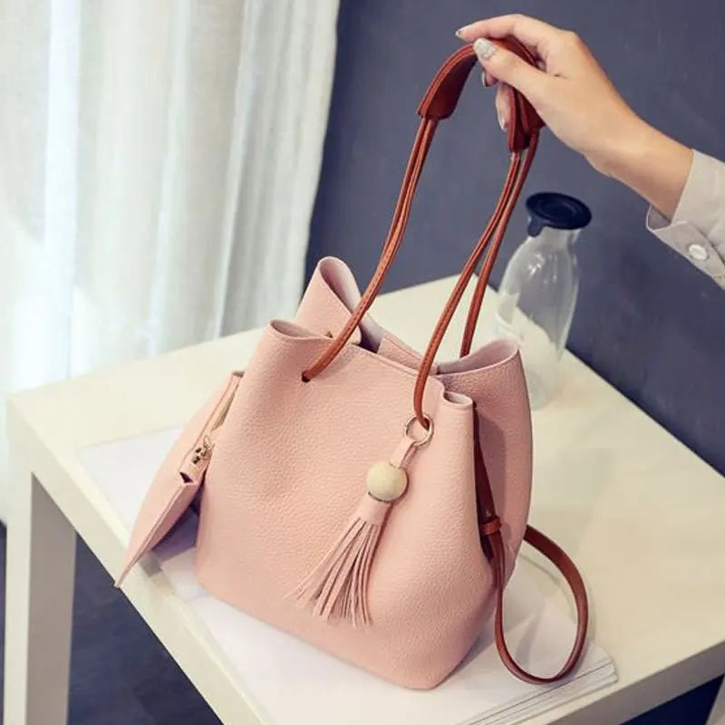 Women Bucket Shoulder Bag Large Capacity Casual All-match Crossbody