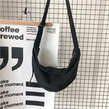 Canvas Zipper Shoulder Bag All-match Crossbody Harajuku High Street Ins Handbags