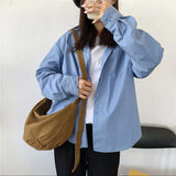 Canvas Zipper Shoulder Bag All-match Crossbody Harajuku High Street Ins Handbags