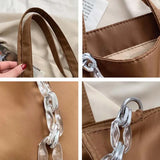 Women Chain Shoulder Bag Large Capacity Casual Tote